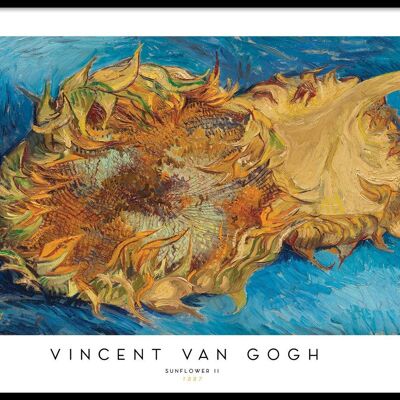 Walljar - Vincent van Gogh - Zonnebloemen II - Poster met lijst / 20 x 30 cm