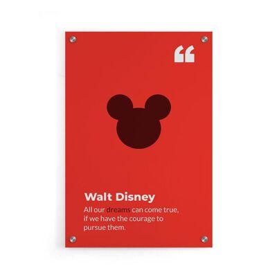 Walljar - Walt Disney - Plexiglás / 60 x 90 cm