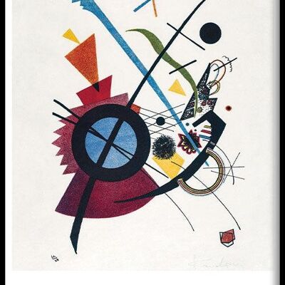 Walljar - Wassily Kandinsky - Violet - Poster with frame / 40 x 60 cm