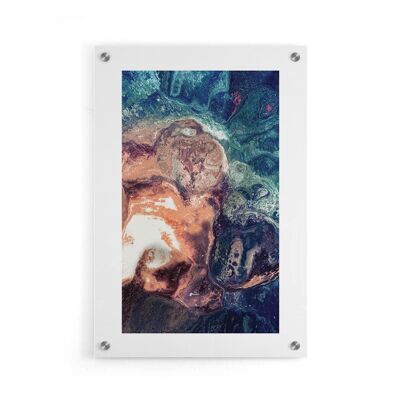 Walljar - Costa de agua salvaje - Plexiglás / 30 x 45 cm