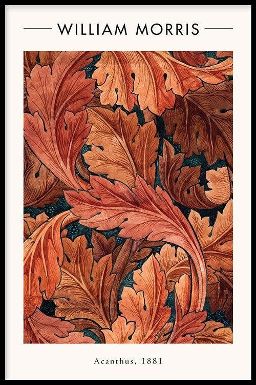 Walljar - William Morris - Acanthus - Poster met lijst / 60 x 90 cm