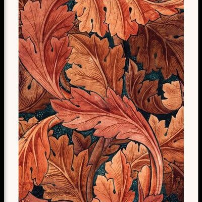 Walljar - William Morris - Acanthus - Poster with frame / 60 x 90 cm
