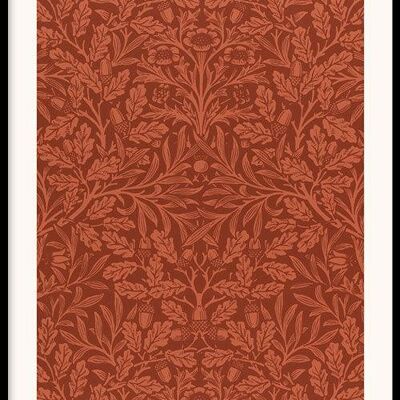 Walljar - William Morris - Acorns and Oak Leaves - Poster met lijst / 60 x 90 cm
