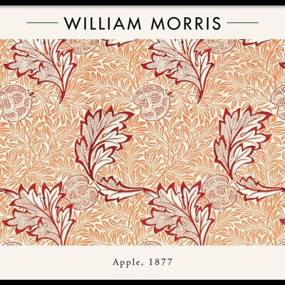 Walljar - William Morris - Apfel - Poster mit Rahmen / 40 x 60 cm