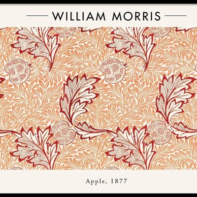 Walljar - William Morris - Pomme - Affiche avec Cadre / 40 x 60 cm