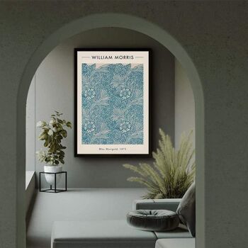 Walljar - William Morris - Blue Marigold - Affiche avec cadre / 50 x 70 cm 4