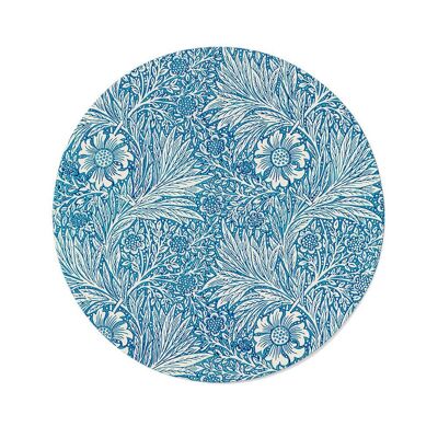 Walljar - William Morris - Calendula blu - Dibond / 60 x 60 cm