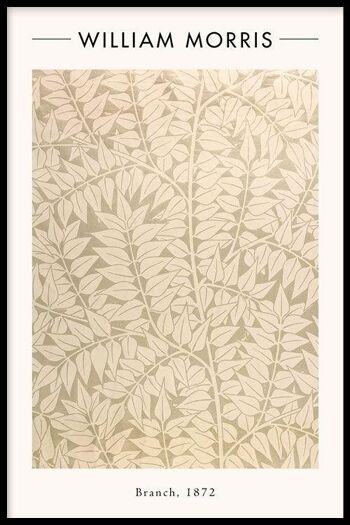 Walljar - William Morris - Branche - Affiche avec cadre / 50 x 70 cm 1