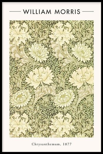 Walljar - William Morris - Chrysanthème - Affiche avec cadre / 50 x 70 cm 1
