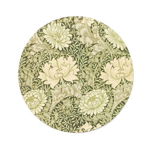 Walljar - William Morris - Chrysanthemum - Dibond / 60 x 60 cm