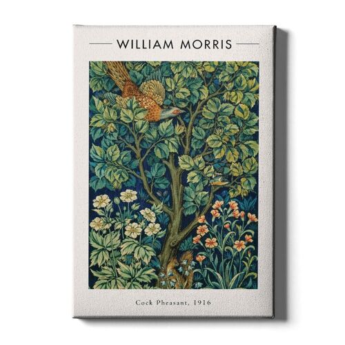 Walljar - William Morris - Cock Pheasant - Canvas / 40 x 60 cm