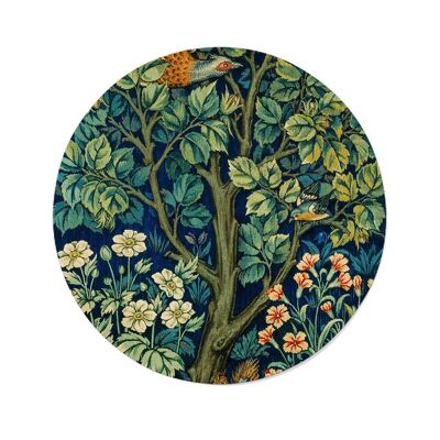 Walljar - William Morris - Hahnenfasan - Dibond / 80 x 80 cm