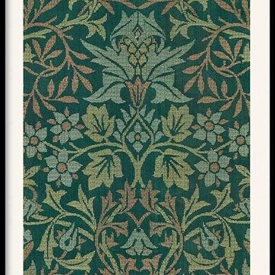 Walljar - William Morris - Flower Garden - Póster con marco / 40 x 60 cm