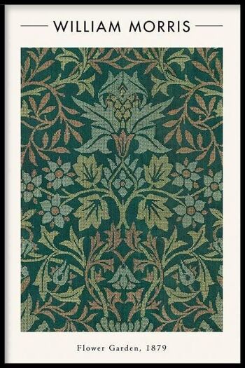 Walljar - William Morris - Flower Garden - Affiche avec cadre / 40 x 60 cm 1