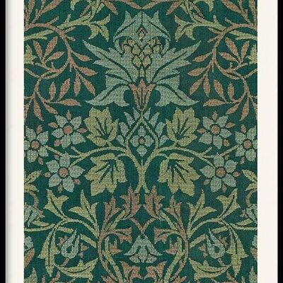 Walljar - William Morris - Flower Garden - Poster with frame / 40 x 60 cm