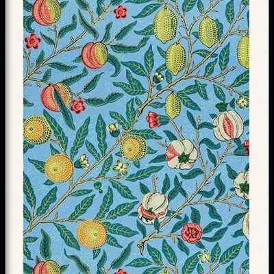 Walljar - William Morris - Four Fruits - Poster met lijst / 50 x 70 cm