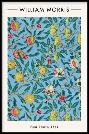 Walljar - William Morris - Four Fruits - Affiche avec cadre / 50 x 70 cm 1