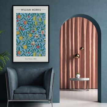 Walljar - William Morris - Four Fruits - Affiche avec cadre / 50 x 70 cm 4