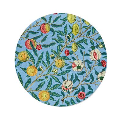Walljar - William Morris - Vier Früchte - Dibond / 140 x 140 cm