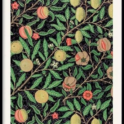 Walljar - William Morris - Frutta - Poster con cornice / 40 x 60 cm