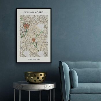 Walljar - William Morris - Garden Tulip - Affiche avec cadre / 40 x 60 cm 3