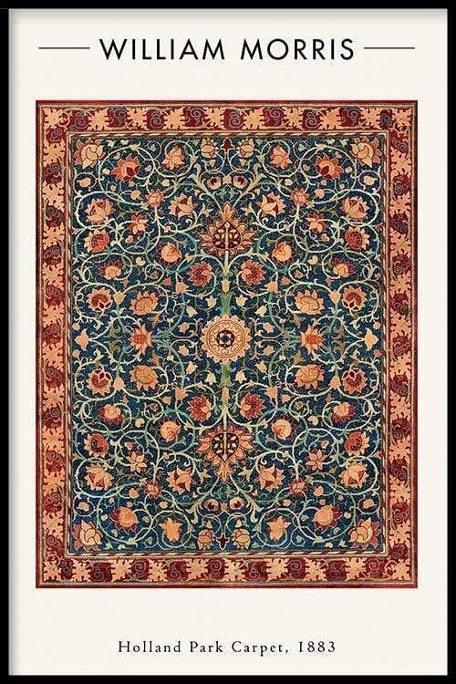 Walljar - William Morris - Holland Park Carpet - Poster met lijst / 40 x 60 cm