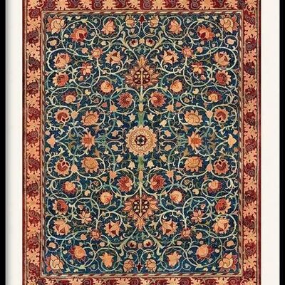 Walljar - William Morris - Holland Park Carpet - Poster with frame / 40 x 60 cm