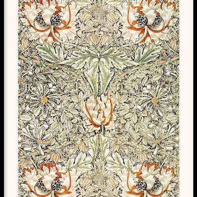 Walljar - William Morris - Honeysuckle II - Poster met lijst / 60 x 90 cm