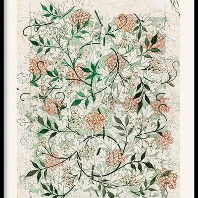 Walljar - William Morris - Jasmine - Poster con cornice / 40 x 60 cm