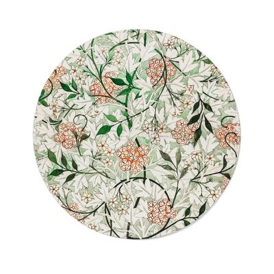Walljar - William Morris - Jasmine - Dibond / 120 x 120 cm