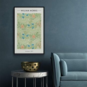 Walljar - William Morris - Larkspur - Affiche avec cadre / 40 x 60 cm 2