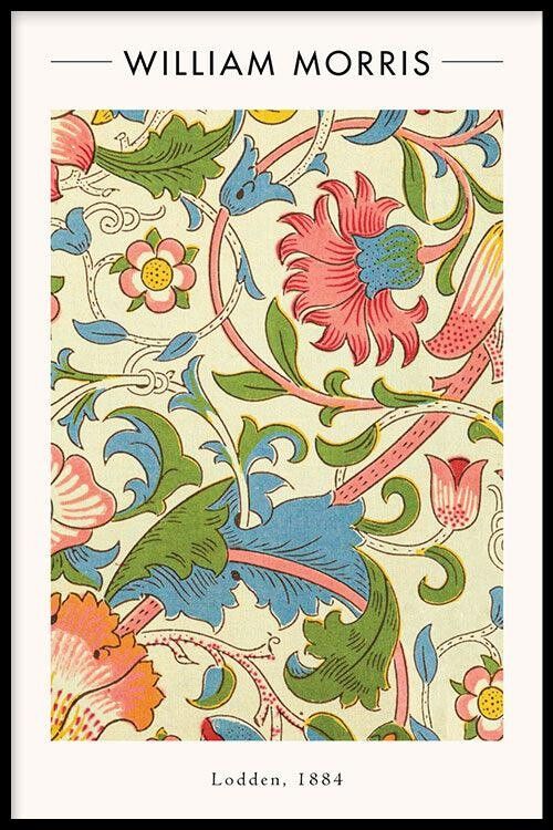 Walljar - William Morris - Lodden - Poster mit Rahmen / 50 x 70 cm