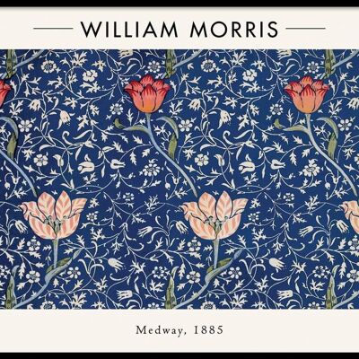 Walljar - William Morris - Medway - Poster mit Rahmen / 40 x 60 cm