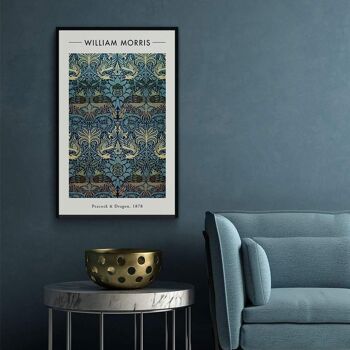 Walljar - William Morris - Paon et Dragon - Toile / 50 x 70 cm 3