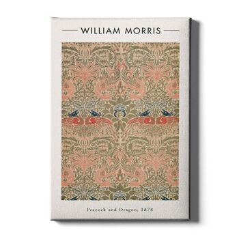 Walljar - William Morris - Paon et Dragon II - Toile / 40 x 60 cm 1