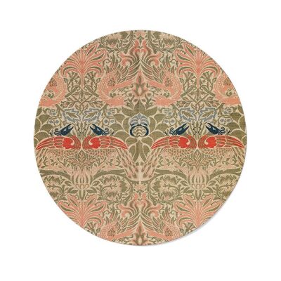 Pot mural - William Morris - Paon et Dragon II - Dibond / 80 x 80 cm