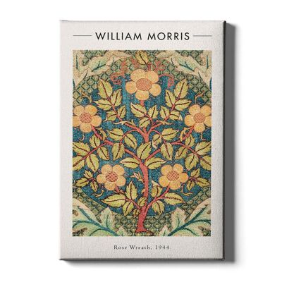 Walljar - William Morris - Rose Wreath - Canvas / 40 x 60 cm