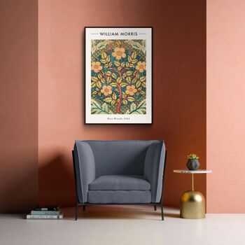 Walljar - William Morris - Couronne de roses - Toile / 40 x 60 cm 2
