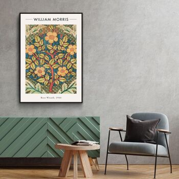 Walljar - William Morris - Couronne de roses - Toile / 40 x 60 cm 3