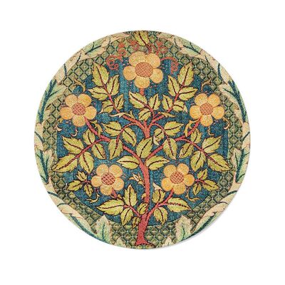 Pot Mural - William Morris - Couronne de Roses - Dibond / 100 x 100 cm