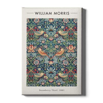 Walljar - William Morris - Erdbeerdieb - Leinwand / 50 x 70 cm