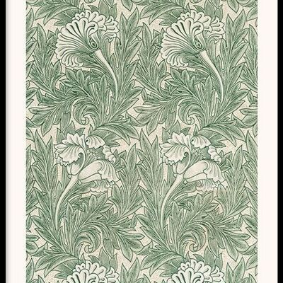 Walljar - William Morris - Tulip - Poster met lijst / 50 x 70 cm