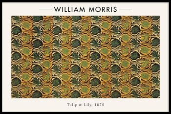 Walljar - William Morris - Tulip and Lily - Affiche avec cadre / 40 x 60 cm 1