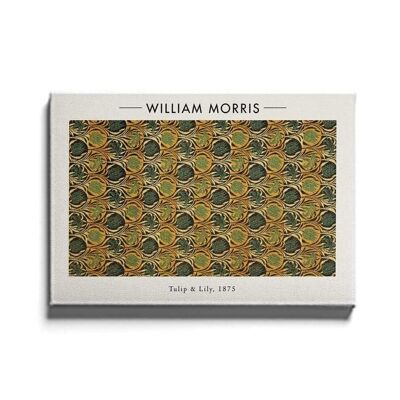 Walljar - William Morris - Tulip and Lily - Canvas / 50 x 70 cm