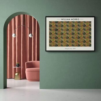 Walljar - William Morris - Tulipe et Lys - Toile / 50 x 70 cm 2