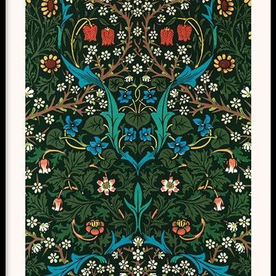 Walljar - William Morris - Tulip II - Poster mit Rahmen / 60 x 90 cm