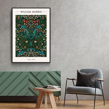 Walljar - William Morris - Tulip II - Affiche avec cadre / 60 x 90 cm 2