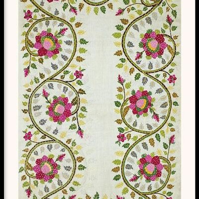 Walljar - William Morris - Cuscino turco - Poster con cornice / 60 x 90 cm