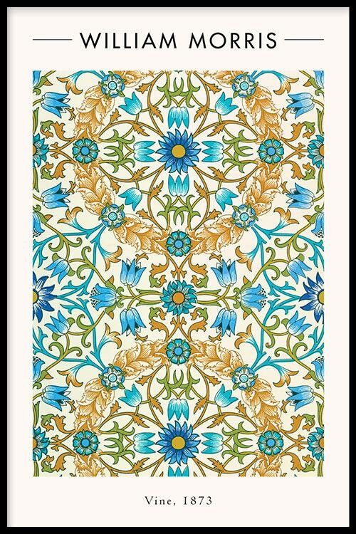 Walljar - William Morris - Vine - Poster con cornice / 50 x 70 cm