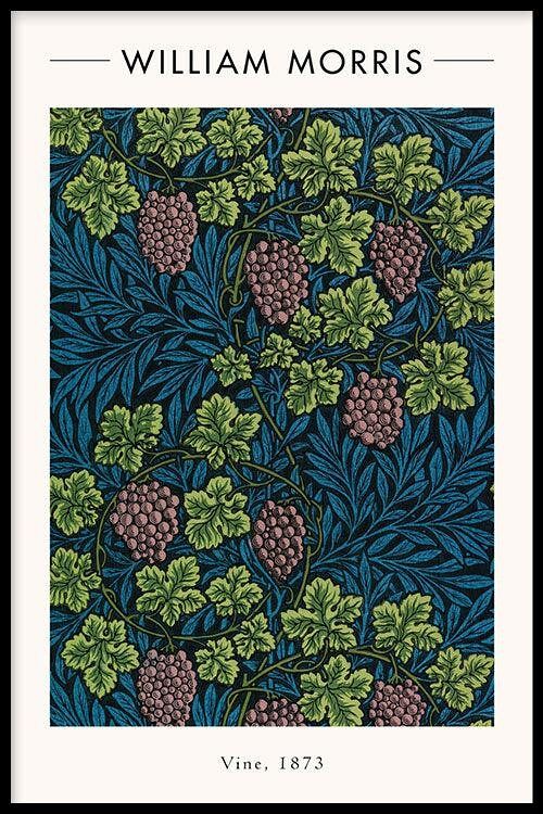 Walljar - William Morris - Vine II - Poster met lijst / 60 x 90 cm